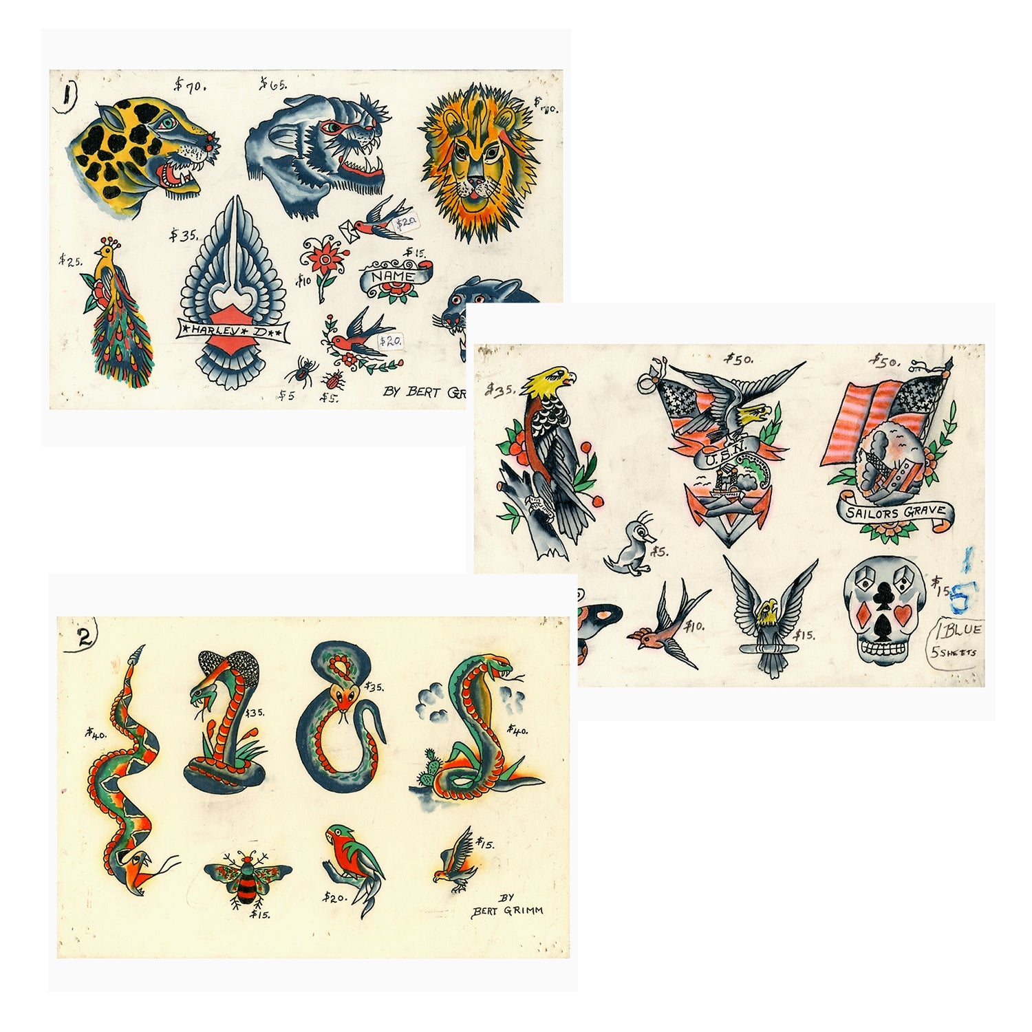 Bert Grimm Flash Sheets