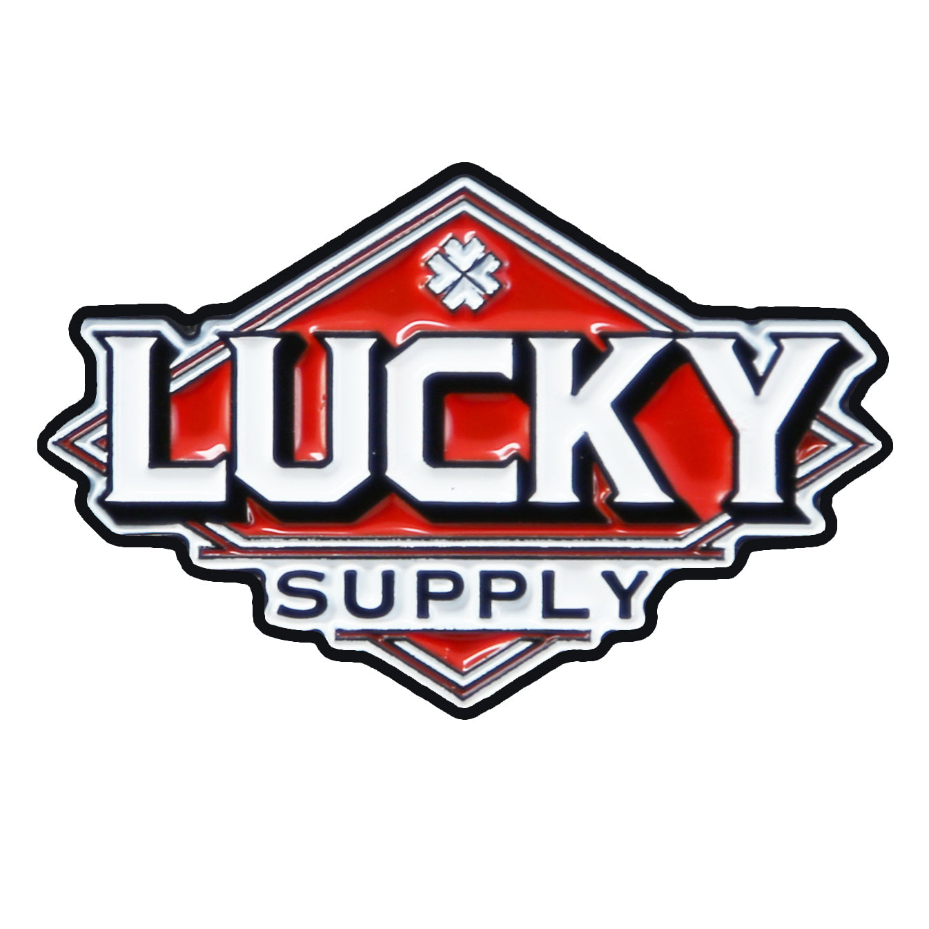 Lucky Supply Logo Enamel Pin
