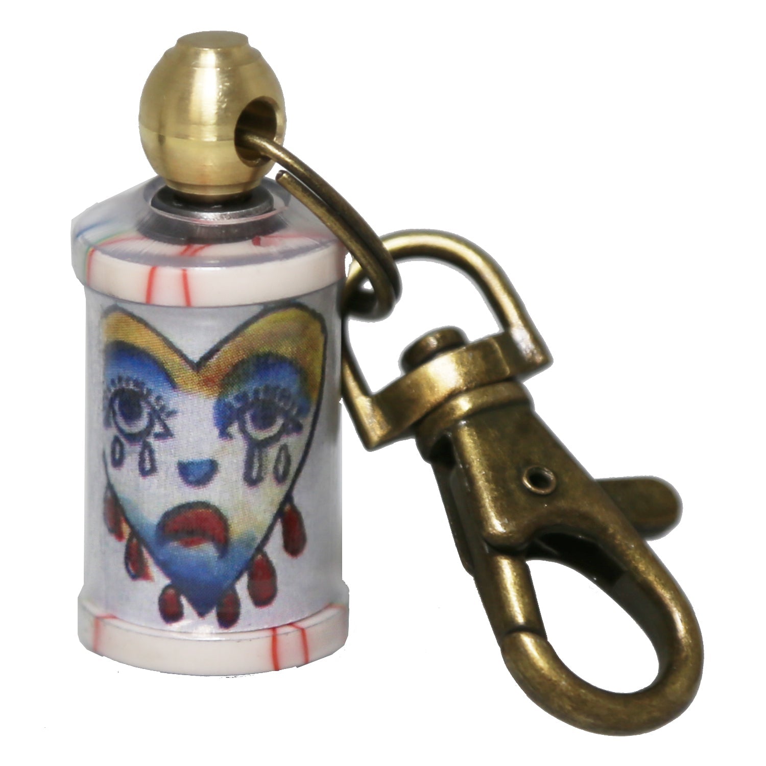 Bleeding Hear Coil Keychain