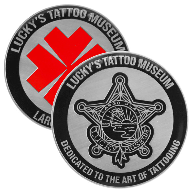 Lucky's Tattoo Museum 20 Year Anniversary Commemorative Coin