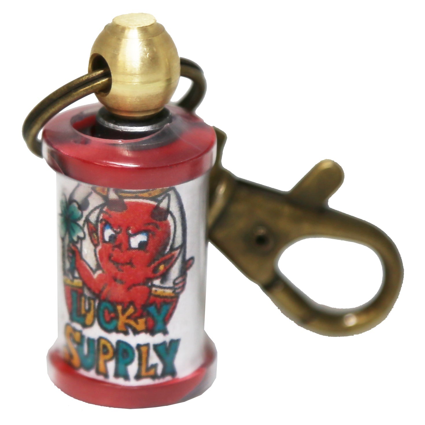 Hot Stuff Horseshoe Coil Keychain