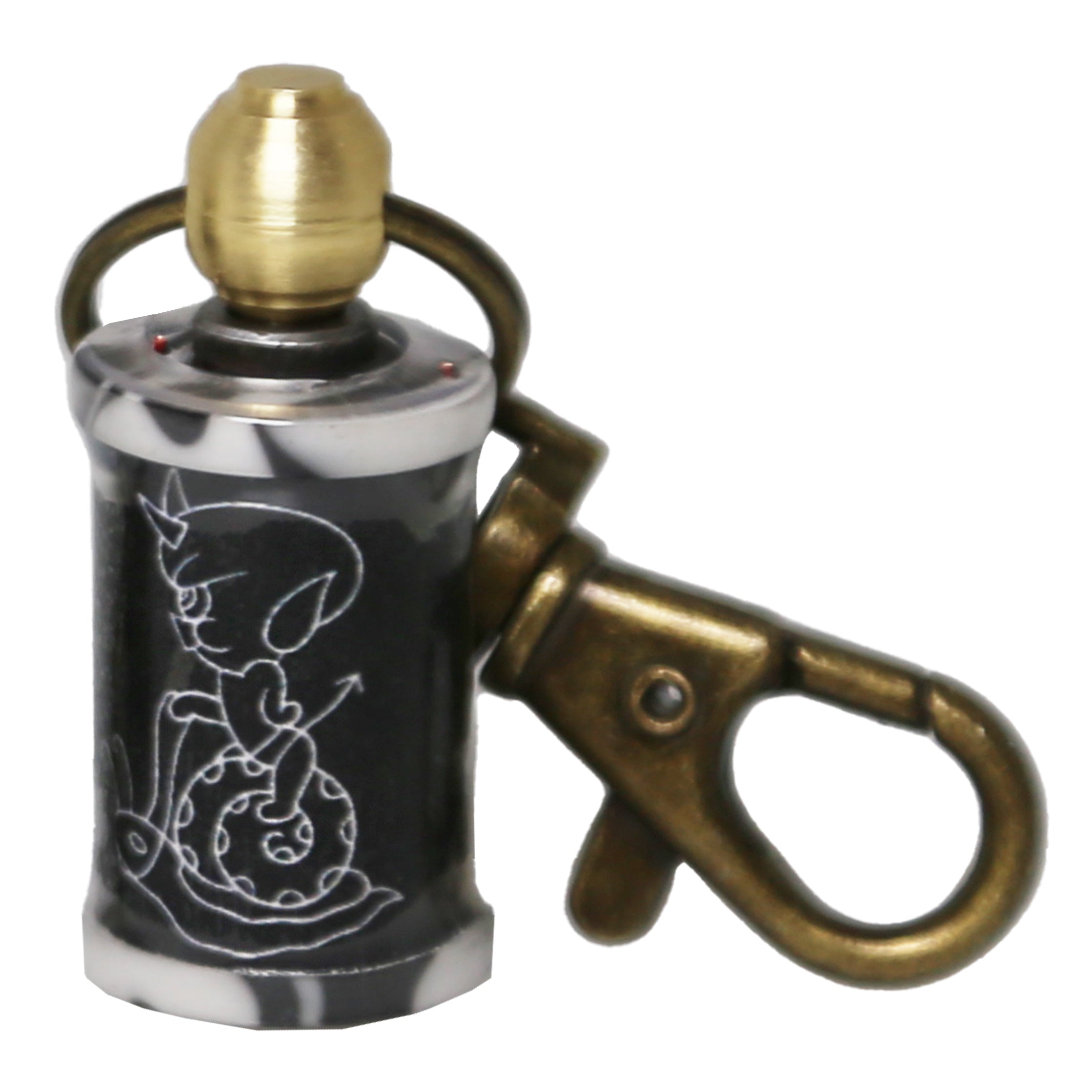 Hot Stuff Snail Coil Keychain