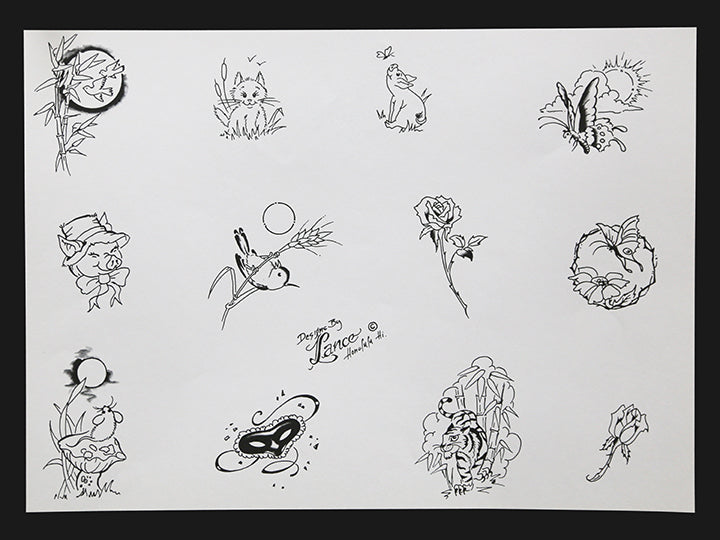 Original Lance McLain Flash Sheets (Set of 9)