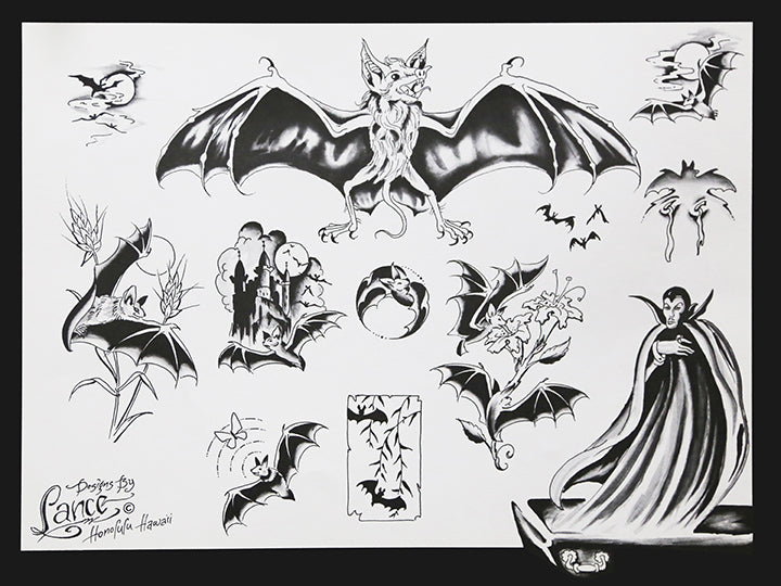 Original Lance McLain Flash Sheets (Set of 9)