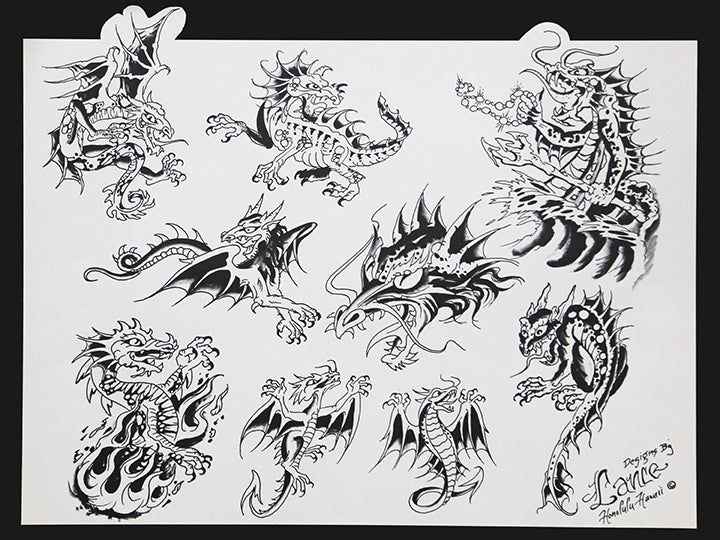 Original Lance McLain Flash Sheets (Set of 9)