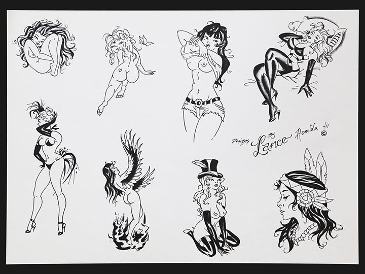 Original Lance McLain Flash Sheets (Set of 9)