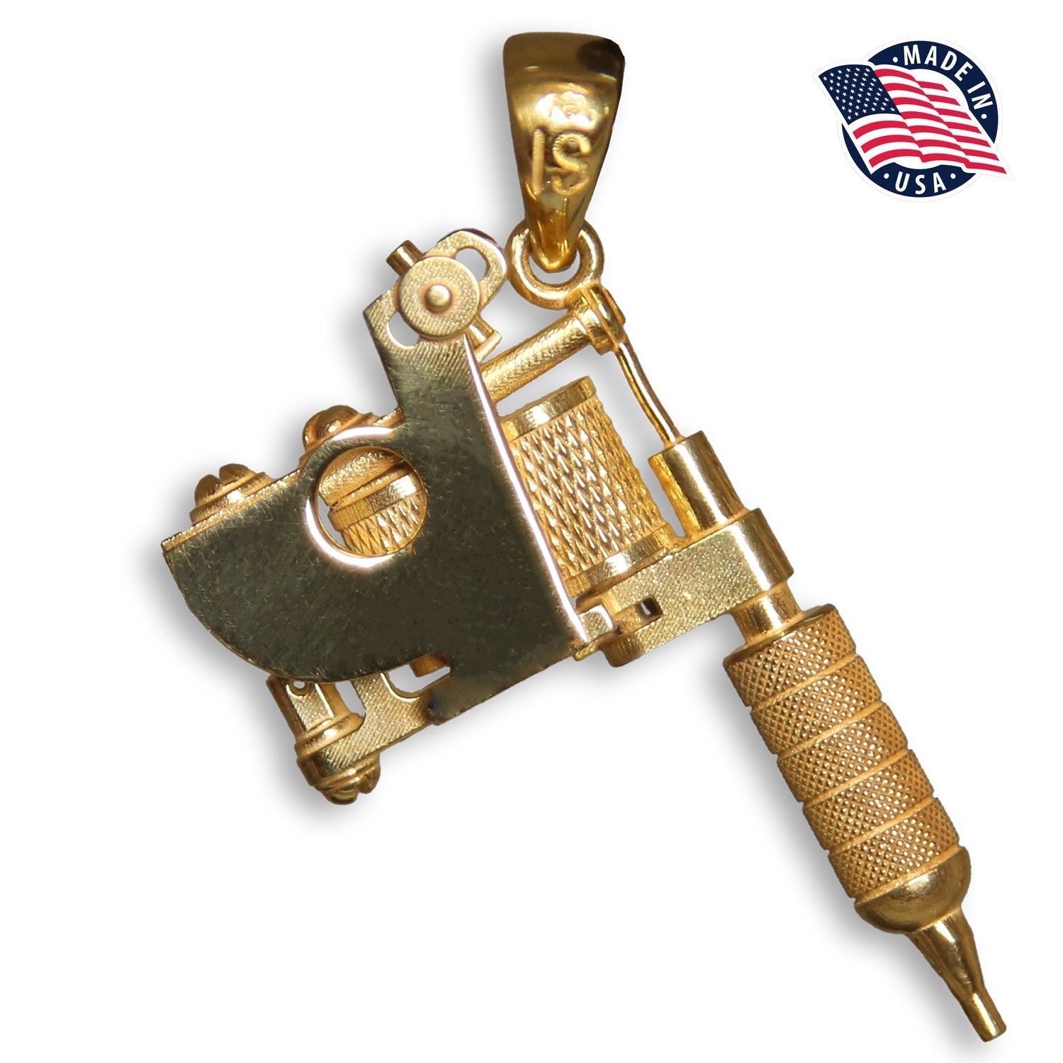 Gold Tattoo Machine Charms