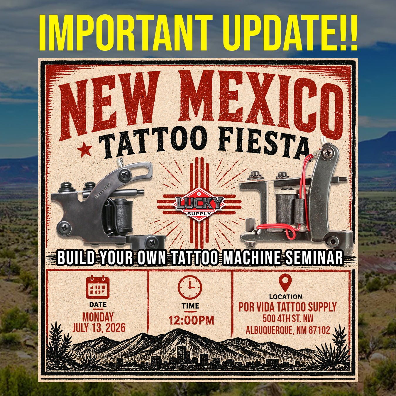 Tattoo Machine Seminar (Deposit Only)