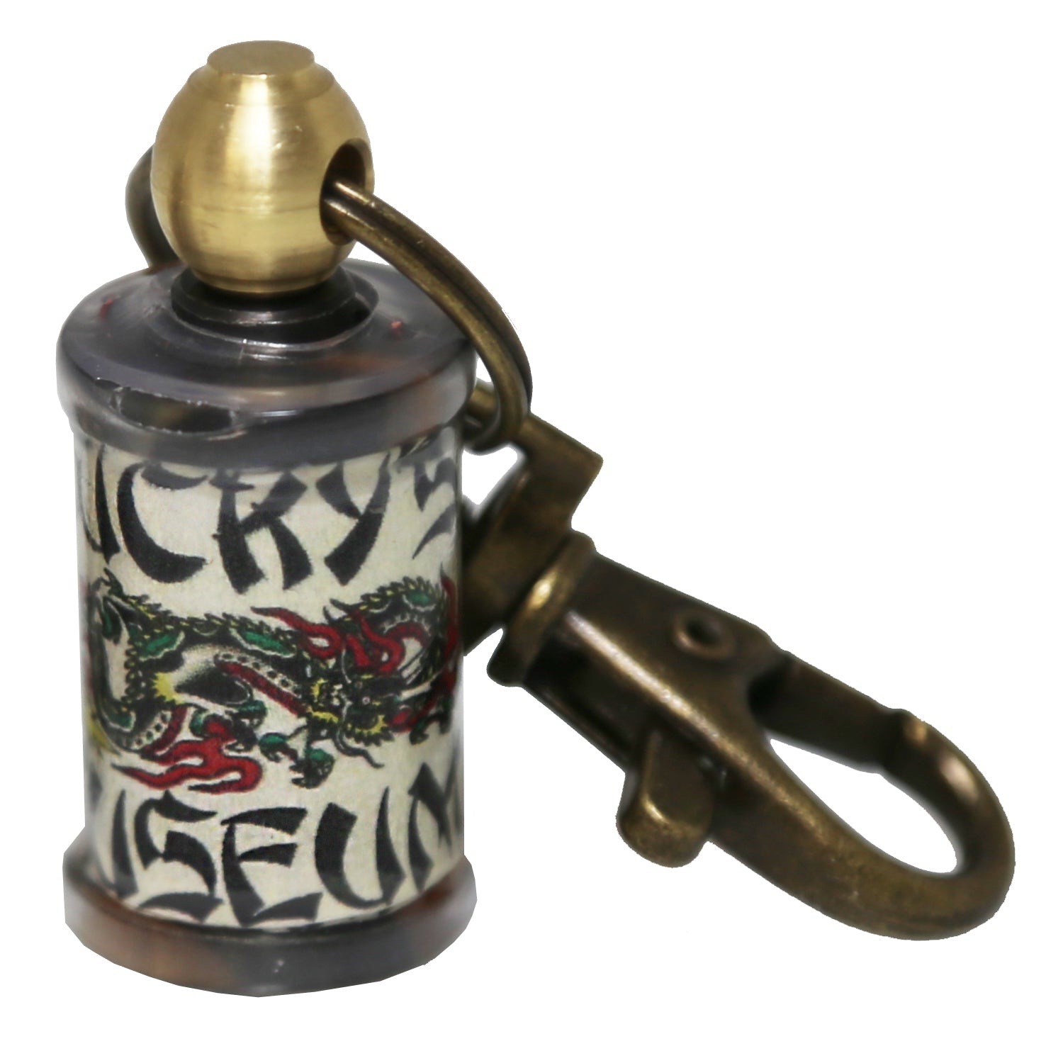 Tattoo Museum Dragon Coil Keychain