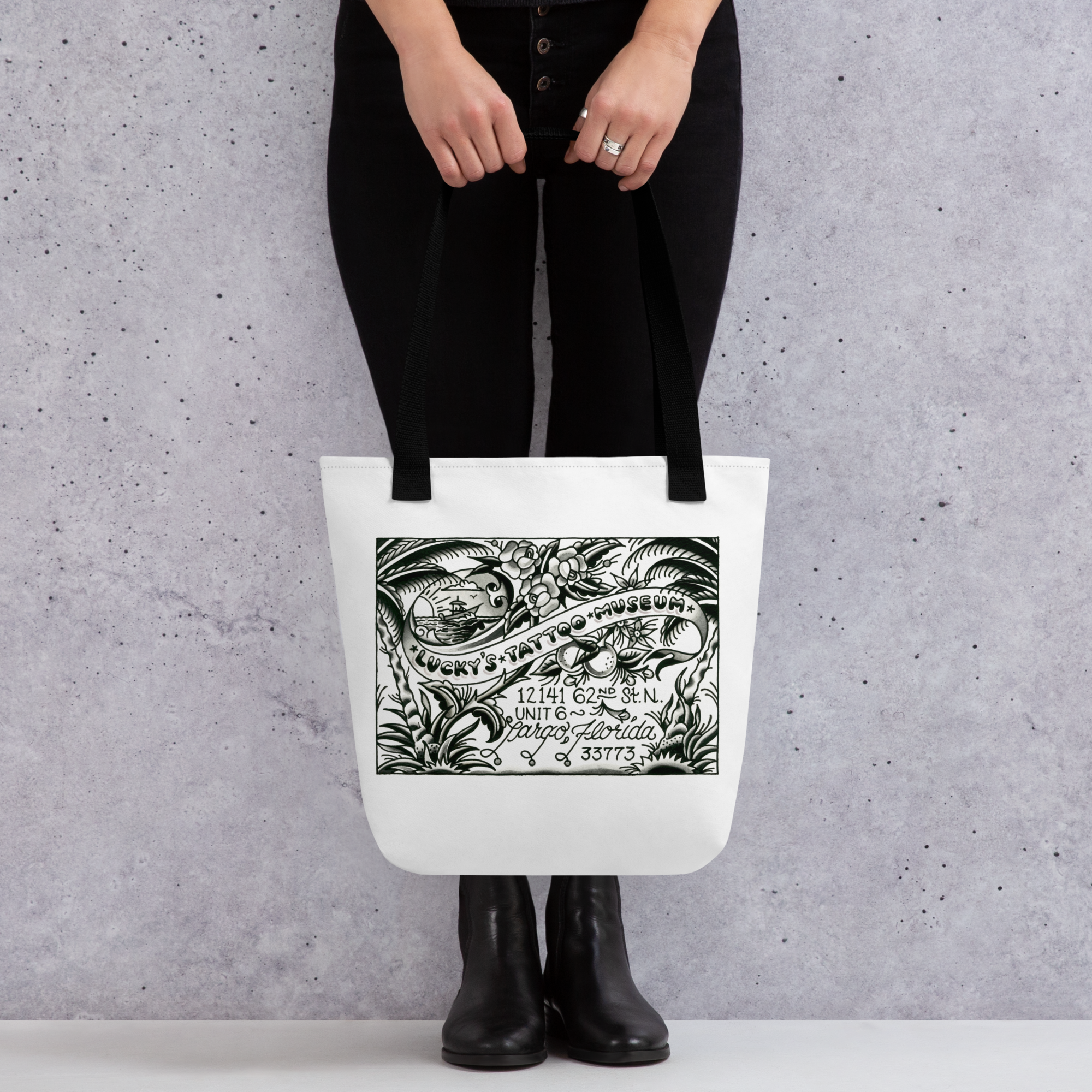 Lucky's Tattoo Museum Small Tote Bag