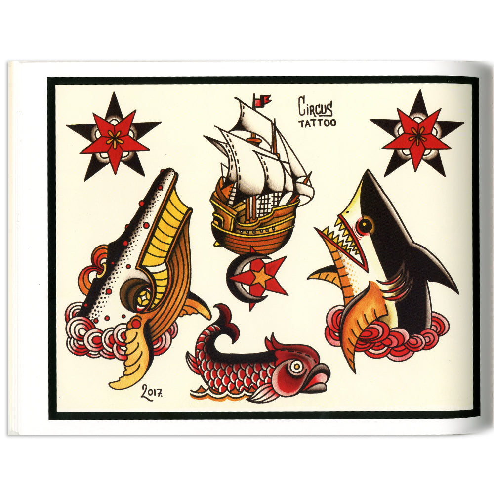 Deno Sins Tattoo Flash V1 Book (Signed)