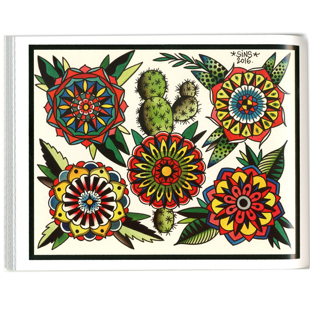 Deno Sins Tattoo Flash V1 Book (Signed)