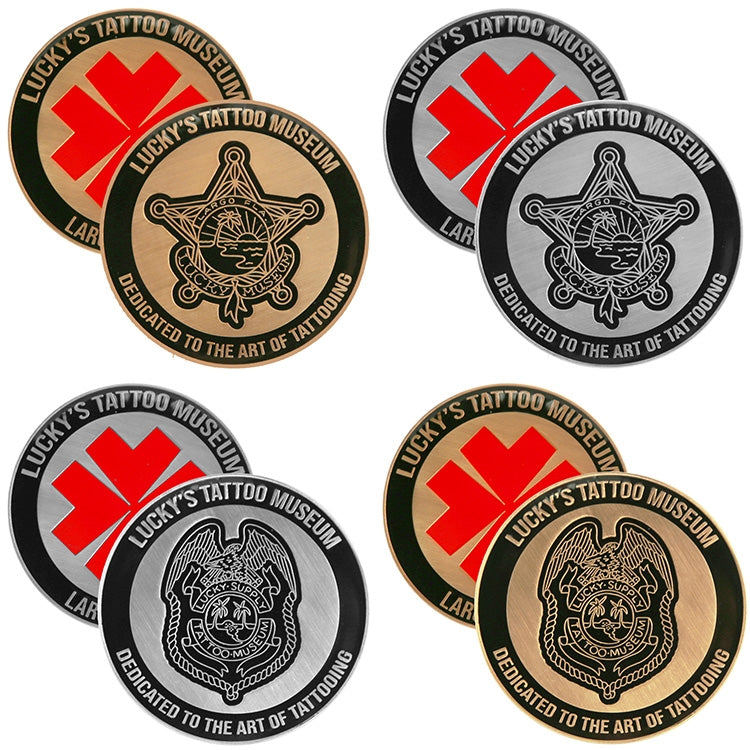 Lucky's Tattoo Museum 20 Year Anniversary Commemorative Coin